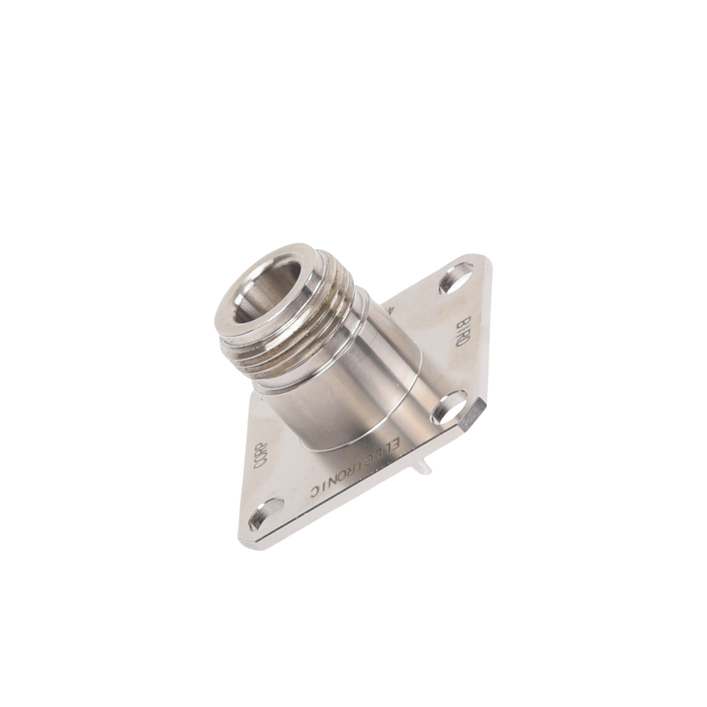 Conector N Hembra de Cambio Rápido / Wattmetro BIRD 43, 4304, 4 perforaciones a 18 mm, Níquel/ Plata/ Teflón.​ - Imagen 3
