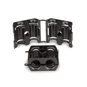 Sujetador Doble para Cable con Diámetro de 9 a 12 mm (0.35 a 0.47 Pulgadas). Paquete de 10 Piezas