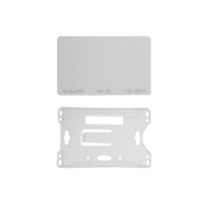 Kit de Tag UHF tipo Tarjeta para lectoras de largo alcance 900 MHZ / EPC GEN 2 / ISO 18000 6C / No imprimible / Incluye porta tarjeta