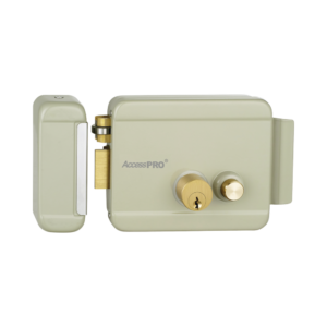 Cerradura Eléctrica con Botón de Salida / Incluye Llave / Exterior / Izquierda