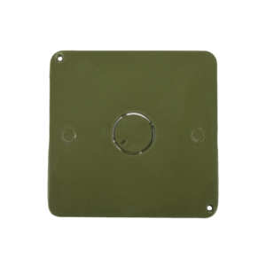 Tapa  para Caja Cuadrada de 1/2" para instalaciones con tubería PVC Conduit pesado.