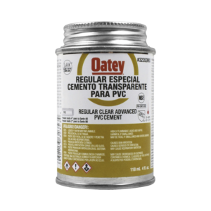 Cemento Claro de 118 ml para Tubo Conduit PVC Pesado.
