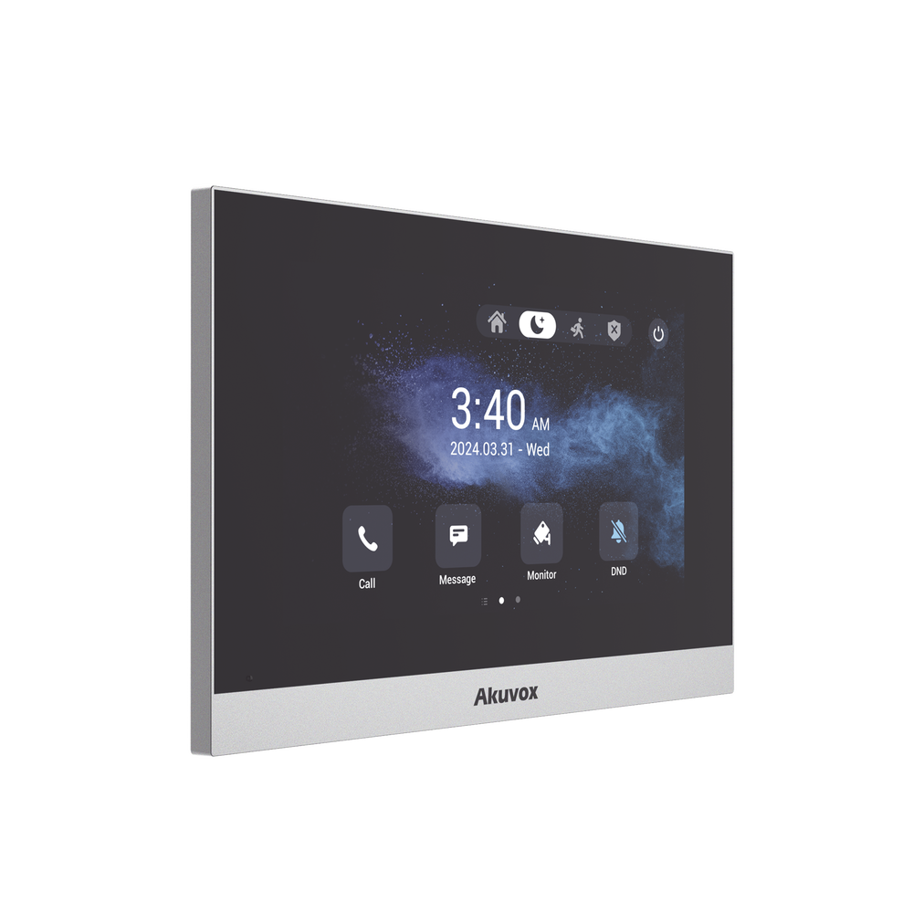 Monitor ANDROID / Soporta APP Android / Pantalla Touch Screen LCD 7" / WiFi / Punto WIFI / Bluetooth / PoE / SIP / 8 Entradas de Alarma / 1 Salida de Relé / Comunicación con App de Familiares / Administración 100 % en la Nube - Imagen 2