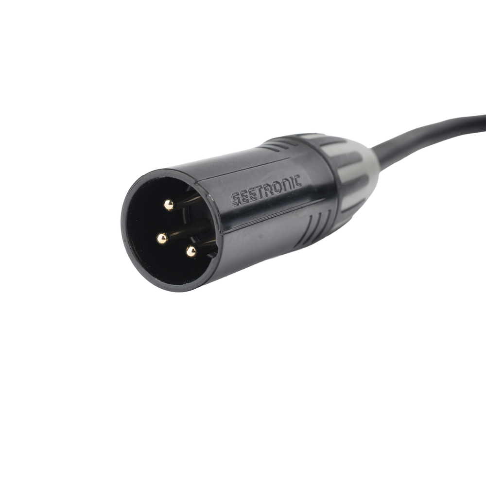 Cable XLR | 3 polos | Conector Hembra-Macho | Serie M | Carcasa Negra | Contactos Dorados | Ideal para Microfonía | Longitud 10m - Imagen 5