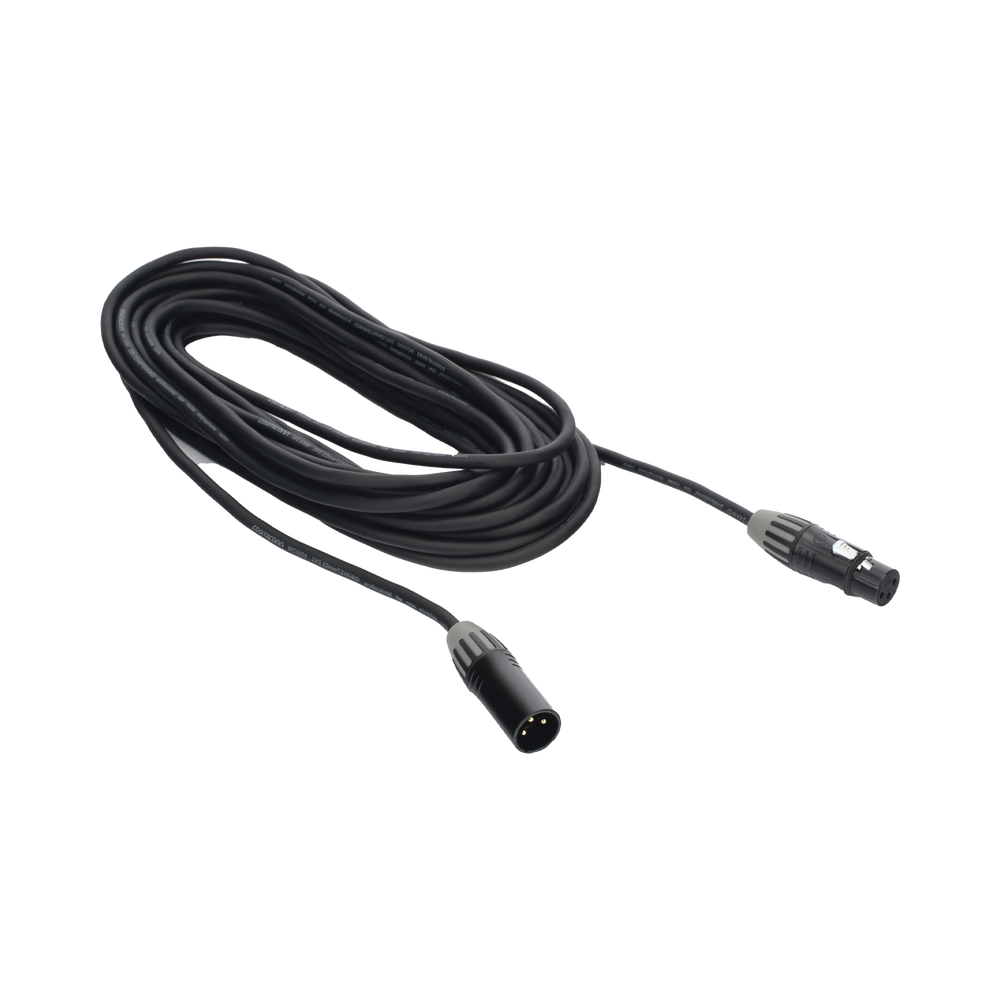 Cable XLR | 3 polos | Conector Hembra-Macho | Serie M | Carcasa Negra | Contactos Dorados | Ideal para Microfonía | Longitud 5m - Imagen 4