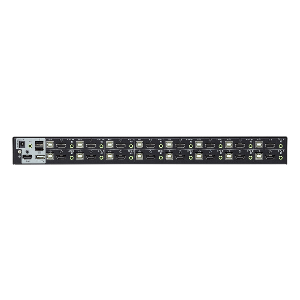 Consola KVM USB | 16 Computadoras HDMI | Hub USB 2.0 | Modo Multipantalla | Video DynaSync™ | Soporta Audio | Calidad 1080p/1920x1200 | Soporte Multiplataforma - Imagen 3