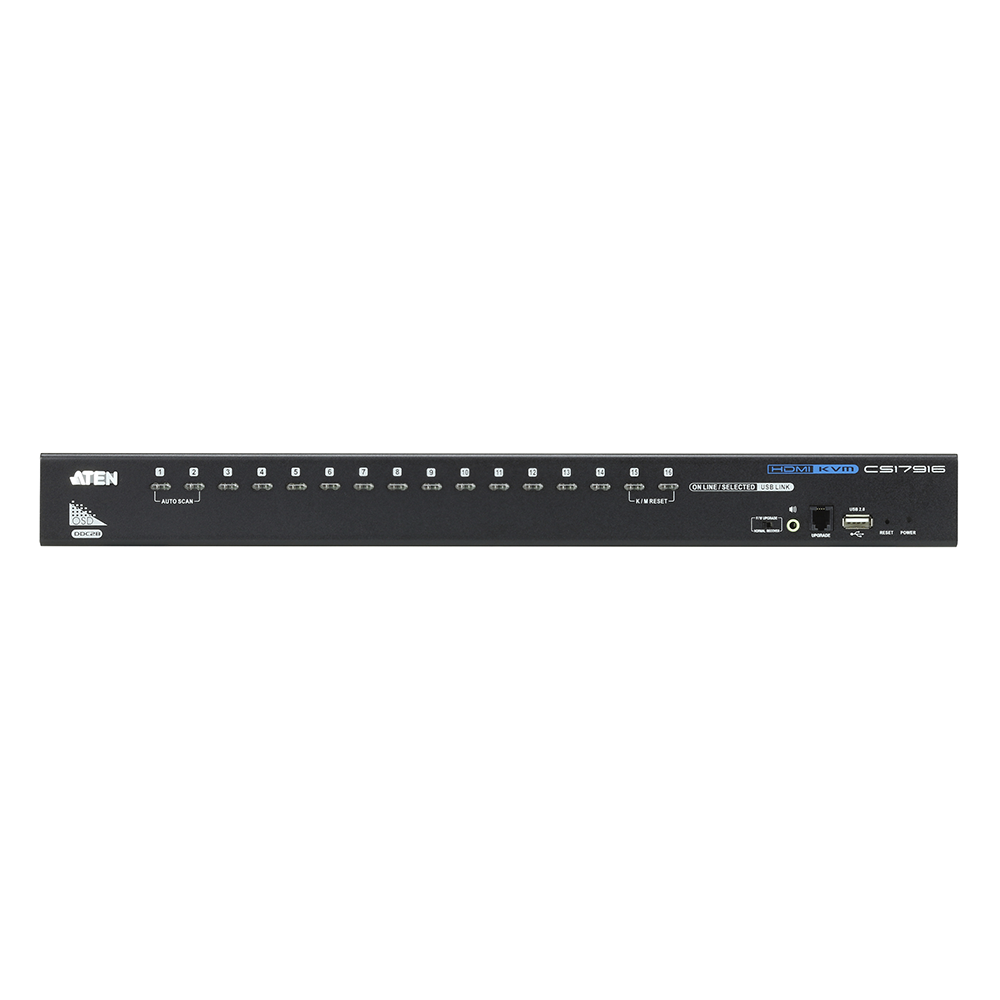 Consola KVM USB | 16 Computadoras HDMI | Hub USB 2.0 | Modo Multipantalla | Video DynaSync™ | Soporta Audio | Calidad 1080p/1920x1200 | Soporte Multiplataforma - Imagen 2