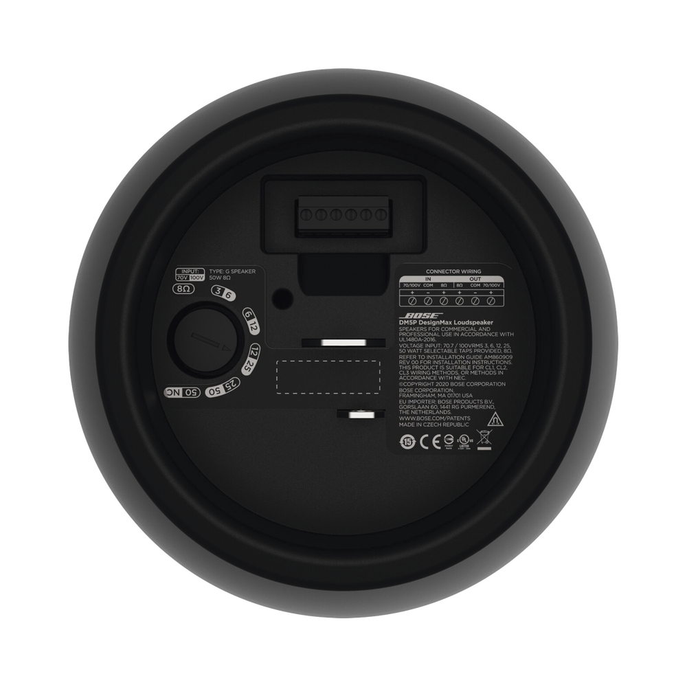 Par de Altavoz colgante | DesignMax | 5in | 8ohms | 70/100V | Negro - Imagen 4
