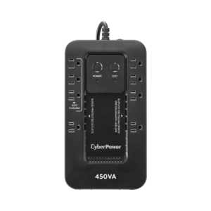 UPS de 450 VA/260 W, Topología Standby con Modo Ahorrador ECO, Entrada 120 Vca NEMA 5-15P, Con 8 Tomas NEMA 5-15R