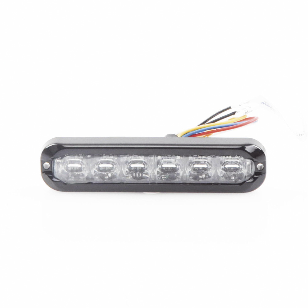 Luz perimetral , 12 LEDs Ultra Brillantes, Dual Color Rojo / Claro - Imagen 4