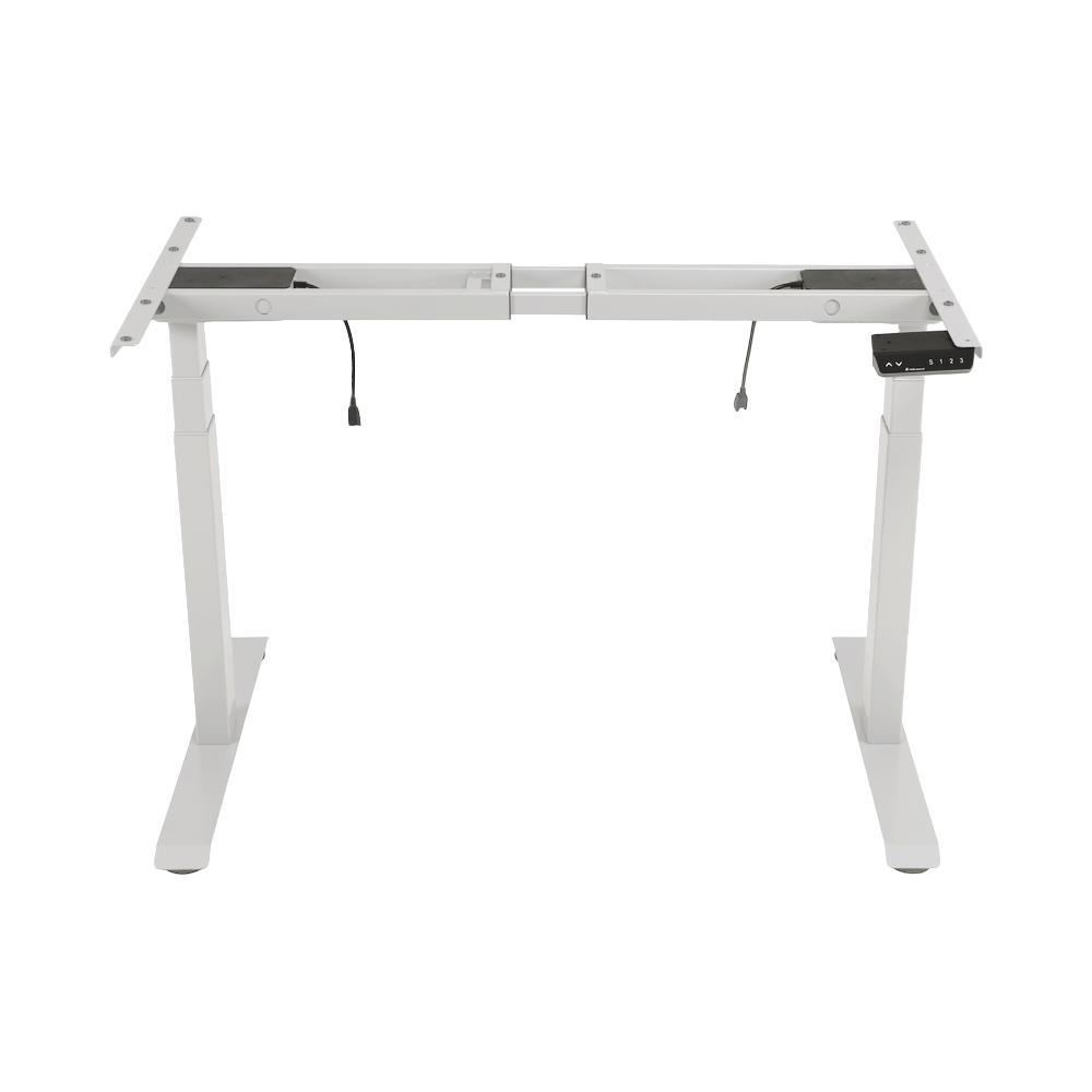Base de Escritorio Motorizado Profesional / Altura Ajustable 60-125cm / Estructura Estable / Funcionamiento Suave / 3 Preset de Posiciones / Color Blanco / Soporta hasta 100Kg de carga - Imagen 2