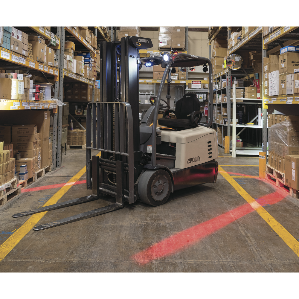 Luz LED límite de arco color rojo, para zonas de trabajo en montacargas y vehiculos - Imagen 6