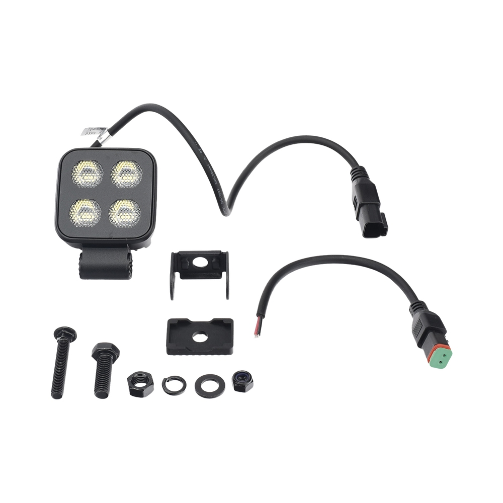 Luz de Trabajo Ultra brillante Cuadrada, 4 LED, 2650 Lúmenes, 12-24 Vcd - Imagen 2
