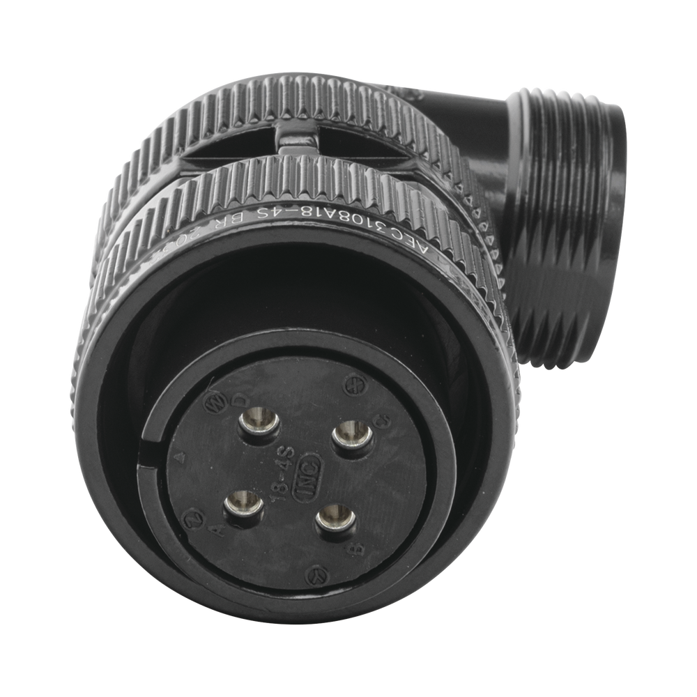 Conector Plug en Ángulo Recto de 4 Contactos Hembra Soldables para Radio de Locomotora. - Imagen 3