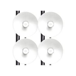 Kit de 4 radios FORCE4625 de alto Desempeño / Wi-Fi 6E / Hasta 1 Gbps / 5925 - 7125 MHz / Antena Integrada 25 dBi