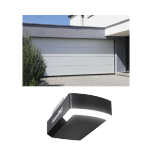 KIT COMPLETO Puerta D/ Garage 20x8 Pies / Lisa Linea Central / Color blanco / Insulada / Incluye Motor FS1000APPRT / 1/2HP / Fuerte/Silencioso/Luz LED/Motor DC .