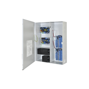 Fuente de poder DUAL ALTRONIX de 12 Vcc @ 9.3 Amper, y 24 Vcc @ 9.6 Amper con 16 salidas, con capacidad de batería de respaldo, requiere batería, para aplicaciones de control de acceso, alarmas, CCTV, con voltaje de entrada en 120 Vca