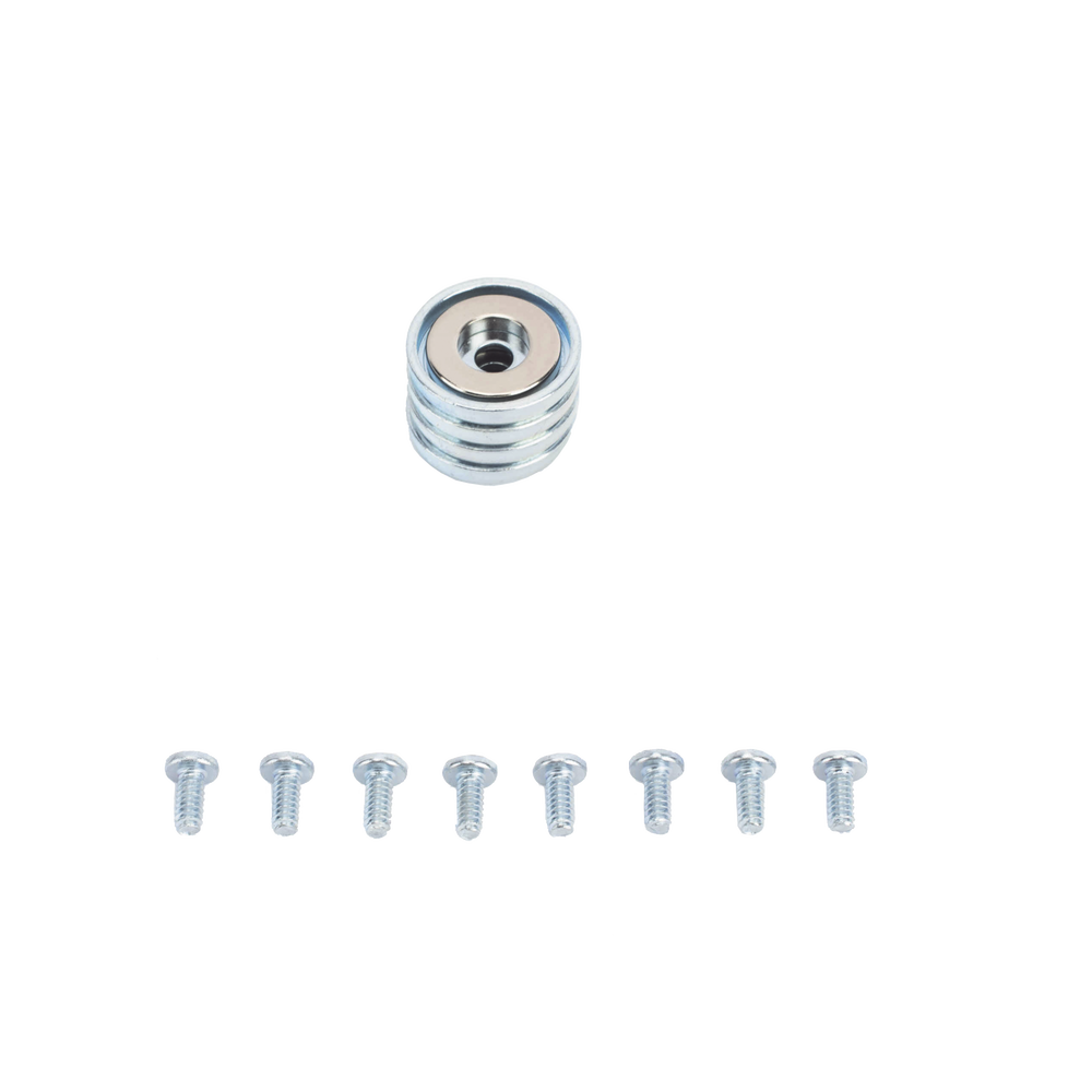 Accesorio, Kit de Montaje Magnético, Fuerza Máxima 26 lb, Diámetro Copa 23.8 mm, Incluye Hardware, Sin Necesidad de Taladrar, Compatible con Enclosures Metálicos - Imagen 2