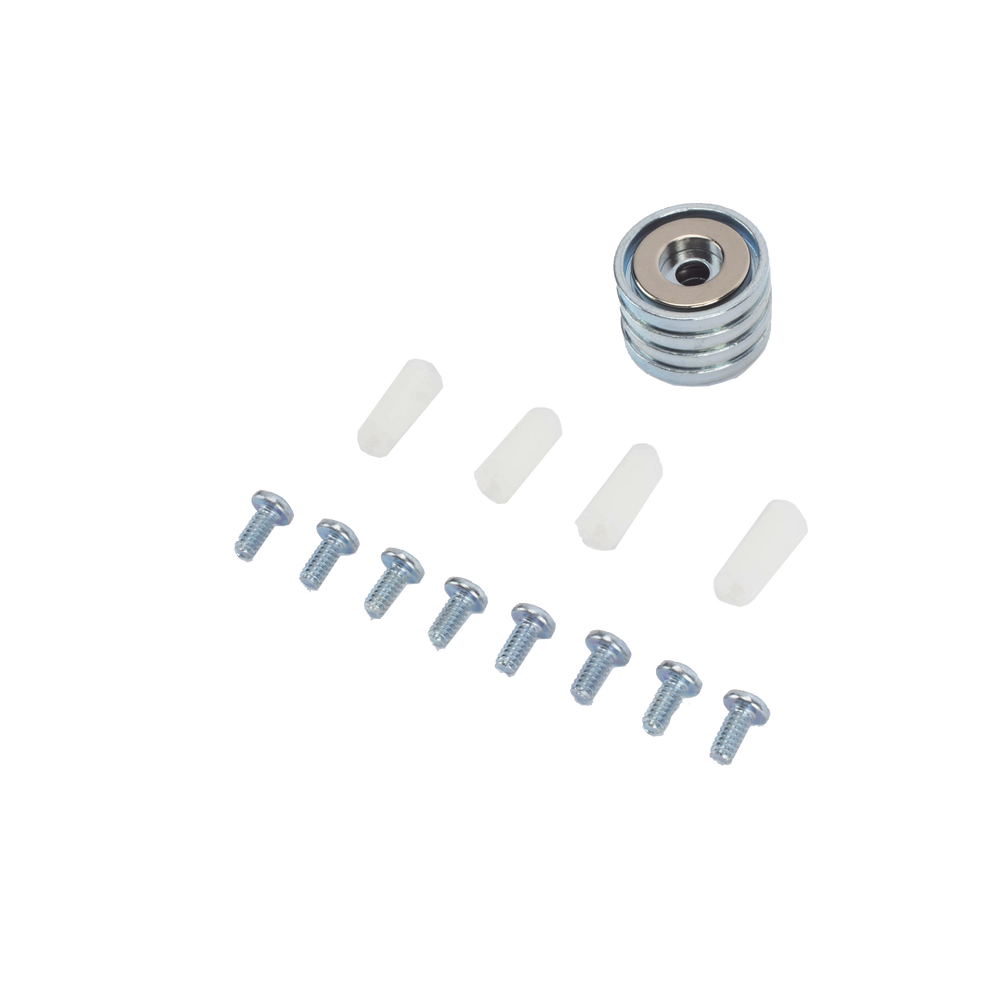 Accesorio, Kit de Montaje Magnético, Fuerza Máxima 26 lb, Diámetro Copa 23.8 mm, Incluye Hardware, Sin Necesidad de Taladrar, Compatible con Enclosures Metálicos - Imagen 3