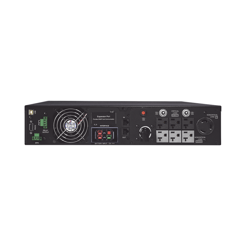 UPS de 3000 VA/2700 W, Online Doble Conversión, Entrada 120 Vca NEMA L5-30P, Onda Senoidal Pura, Torre o Rack de 2 UR, Con 6 Tomas NEMA 5-20R y 1 NEMA L5-30R - Imagen 2