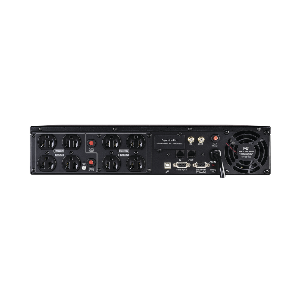 UPS de 1500 VA/900 W, Topología Línea Interactiva, Entrada 120 Vca NEMA 5-15P, Torre o Rack 2 UR, Con 8 Tomas NEMA 5-15R - Imagen 2