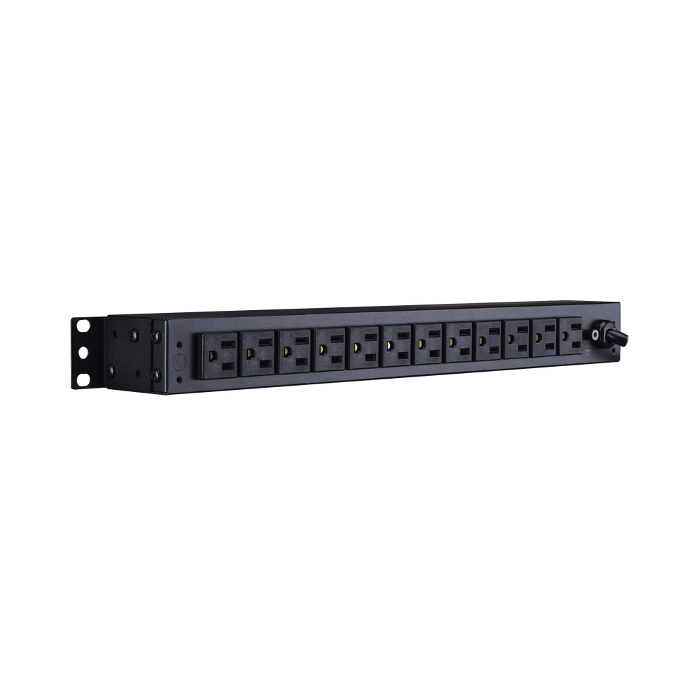PDU Básico Para Distribución de Energía, Con 12 Tomas NEMA 5-15R Traseras, 1UR, 15 Amp, 120 Vca - Imagen 2