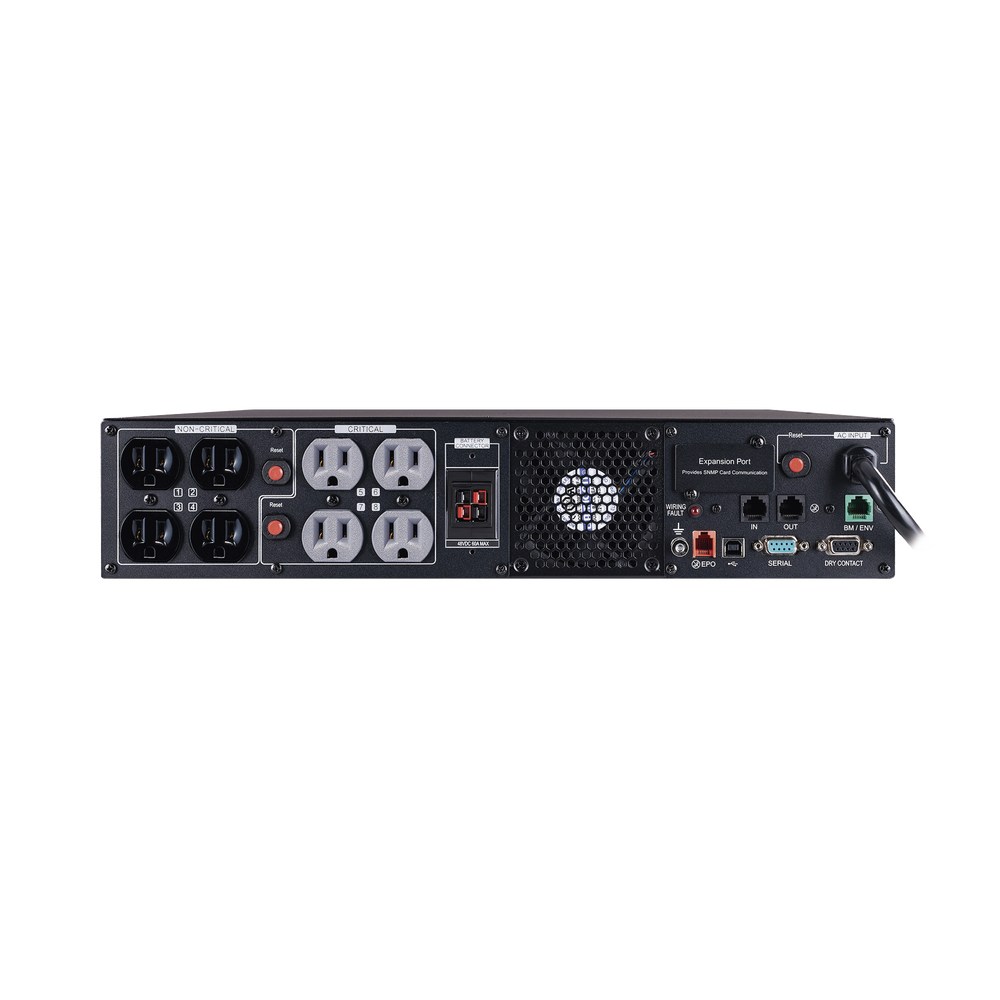 UPS de 1000 VA/1000 W, Topología Línea Interactiva, Entrada 120 Vca NEMA 5-15P, Onda Senoidal Pura, Torre o Rack 2 UR, Con 8 Tomas NEMA 5-15R - Imagen 2