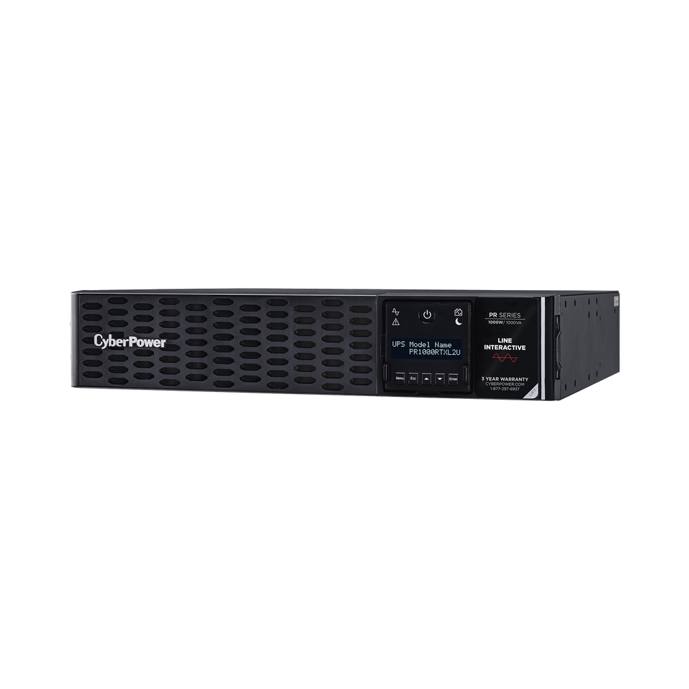 UPS de 1000 VA/1000 W, Topología Línea Interactiva, Entrada 120 Vca NEMA 5-15P, Onda Senoidal Pura, Torre o Rack 2 UR, Con 8 Tomas NEMA 5-15R - Imagen 3