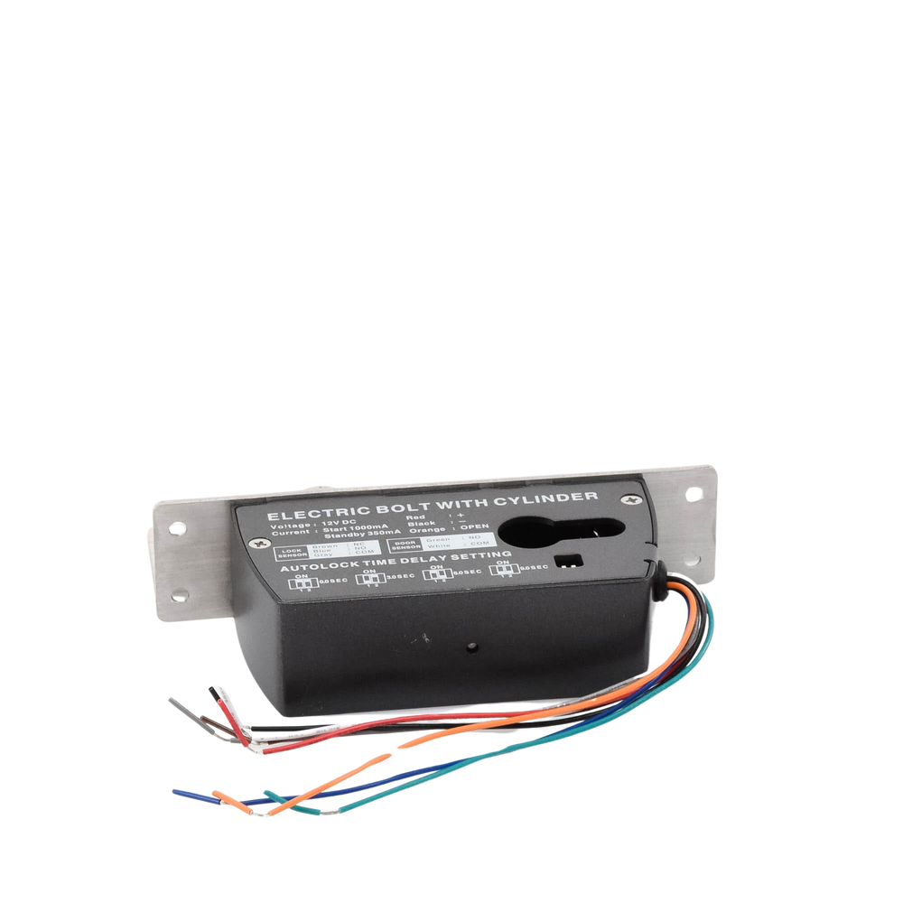 Cerradura de Perno 2000 kg de sujeción/ Cerrada en caso de falla (Fail Safe)/ Con temporizador y Sensor de puerta - Imagen 3