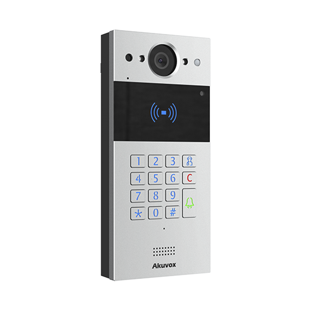 Videoportero SIP / Teclado y Lector de Tarjeta / Notificación App / Notificación Llamada Telefónica / Configuración en la Nube / POE / IP65 / Cámara de 2 MP / NFC / PIN Temporal para Visitas / Control de 2 Puertas - Imagen 2