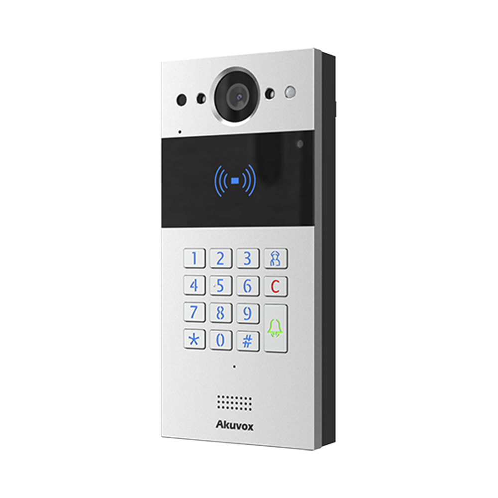 Videoportero SIP / Teclado y Lector de Tarjeta / Notificación App / Notificación Llamada Telefónica / Configuración en la Nube / POE / IP65 / Cámara de 2 MP / NFC / PIN Temporal para Visitas / Control de 2 Puertas - Imagen 3