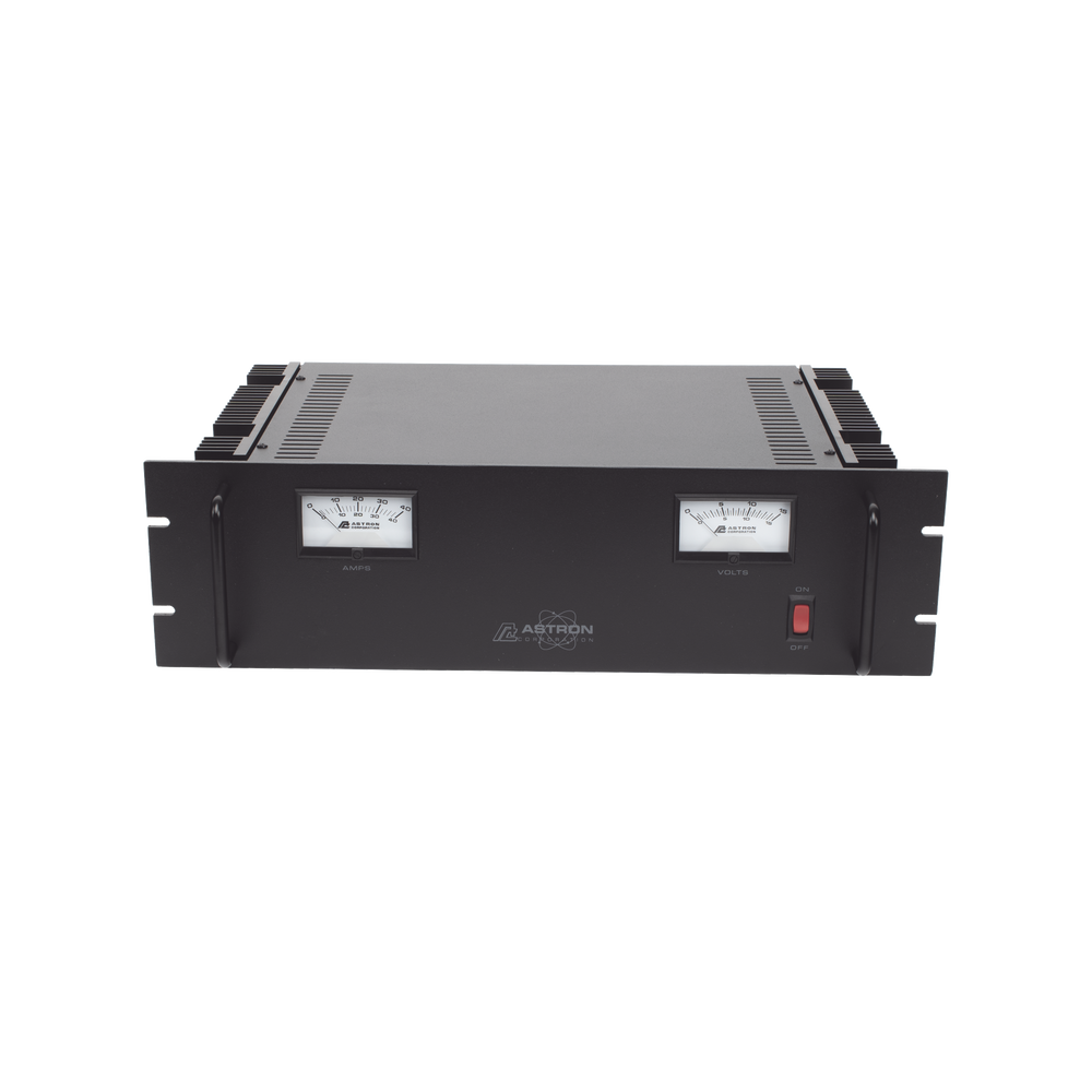 Fuente de poder 13.8Vcc, 35A, lineal regulada con circuito cargador de baterías, para instalación en rack - Imagen 2