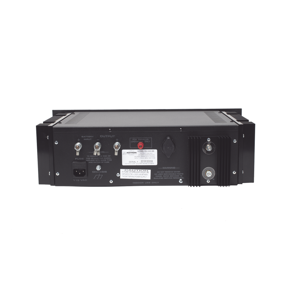 Fuente de poder 13.8Vcc, 50A, lineal regulada con circuito cargador de baterías, medidores, para instalación en rack - Imagen 5