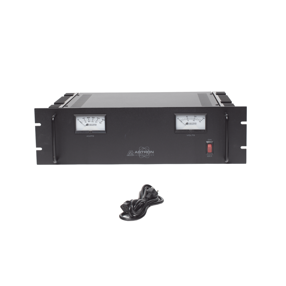 Fuente de poder 13.8Vcc, 50A, lineal regulada con circuito cargador de baterías, medidores, para instalación en rack - Imagen 7