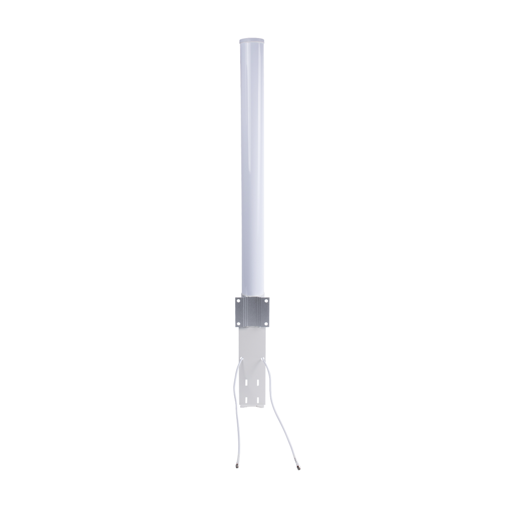 Antena Omnidireccional en 2.4 GHz, Rango de Frecuencias (2.3 - 2.5 GHz), Ganancia de 10 dBi, Doble Polaridad MIMO 2x2, Incluye Jumpers - Imagen 2