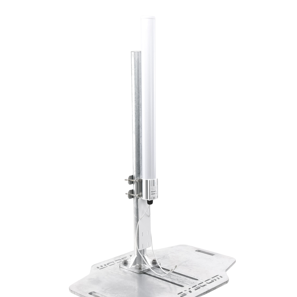 Antena Omnidireccional en 2.4 GHz, Rango de Frecuencias (2.3 - 2.5 GHz), Ganancia de 10 dBi, Doble Polaridad MIMO 2x2, Incluye Jumpers - Imagen 6