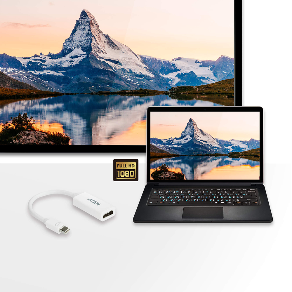 Adaptador de Mini DisplayPort a HDMI | Compatible con productos Macintosh | Admite sonido Dolby True HD y DTS HD Master Audio | - Imagen 2