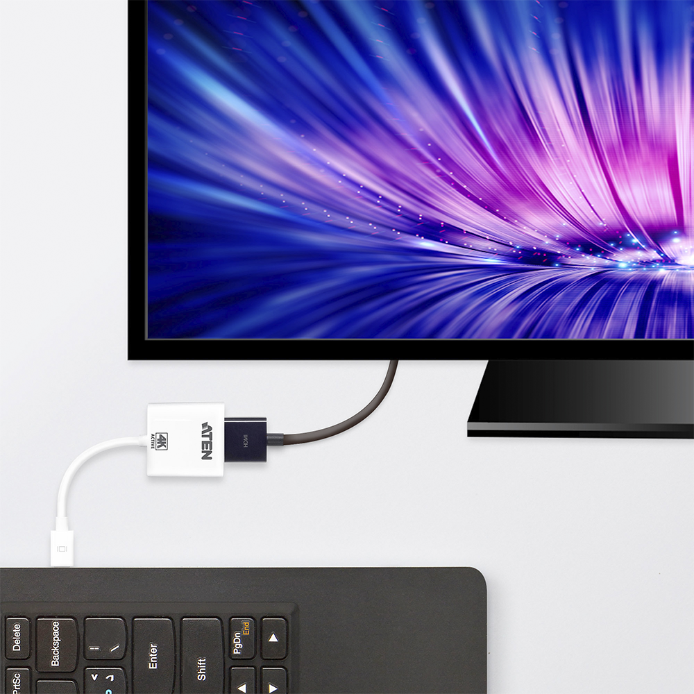 Adaptador activo de Mini DisplayPort a HDMI 4K | DisplayPort 1.2a | Compatible con audio - Imagen 3