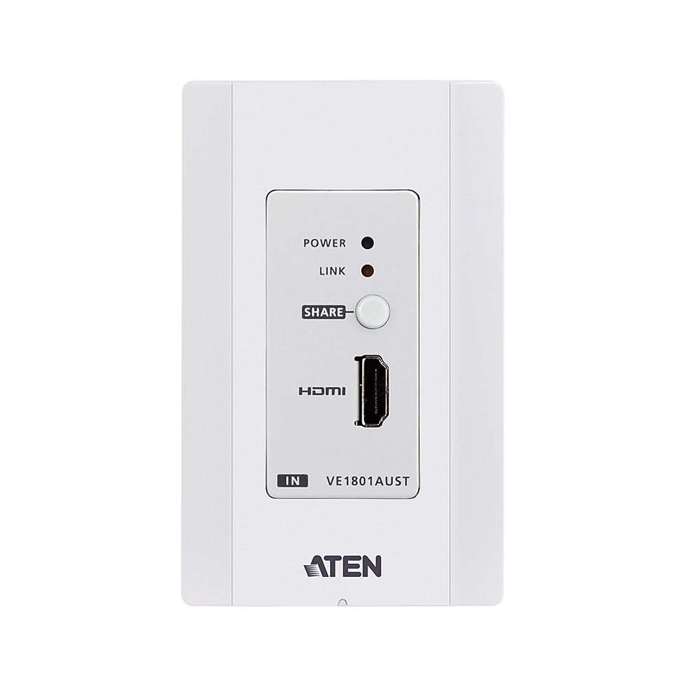 Transmisor HDMI | 4K a 40 metros | HDBaseT-Lite con placa de pared estadounidense/PoH - Imagen 5