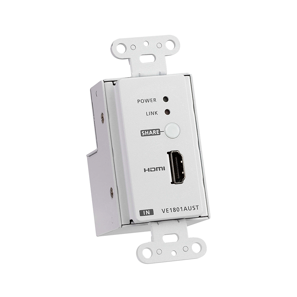 Transmisor HDMI | 4K a 40 metros | HDBaseT-Lite con placa de pared estadounidense/PoH - Imagen 6