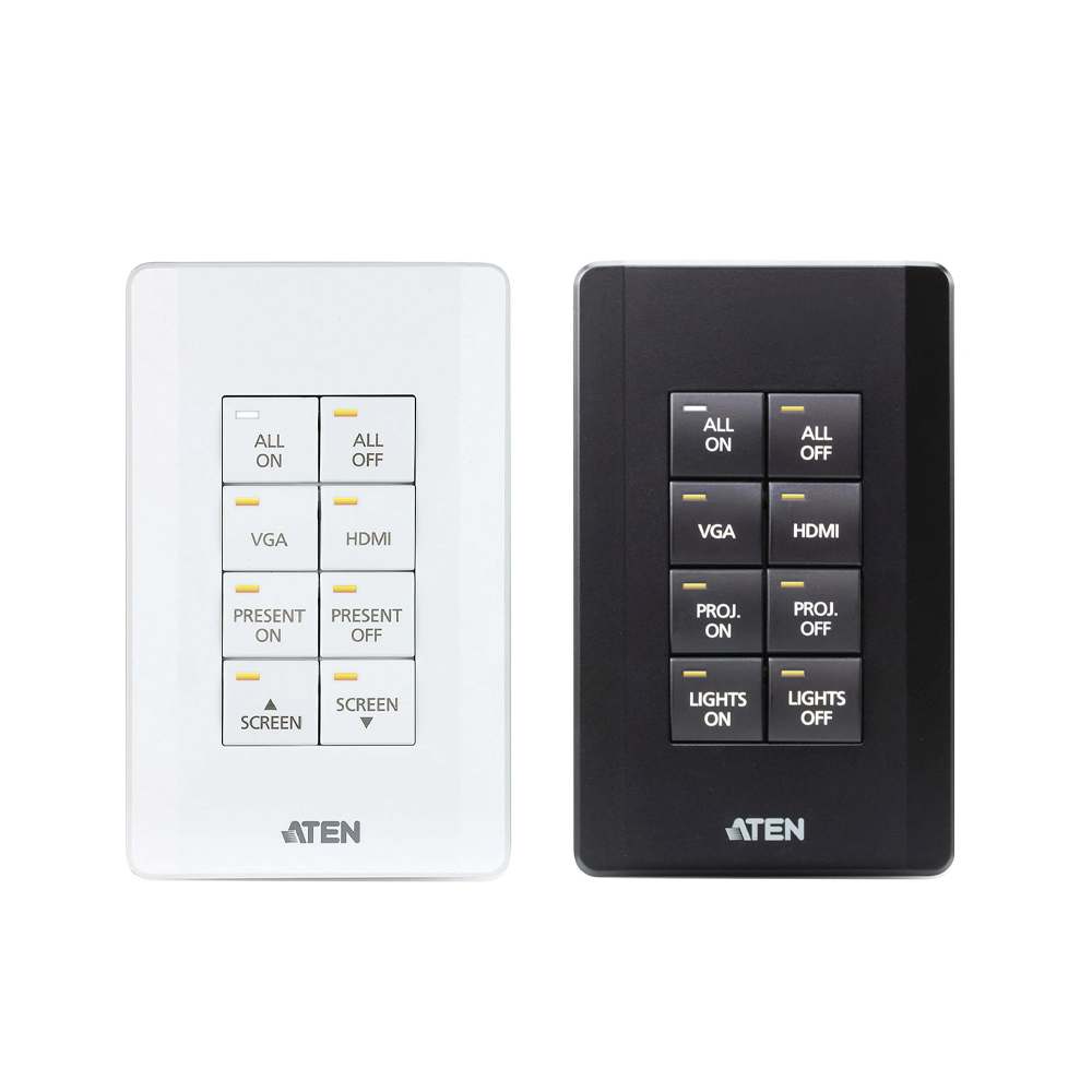 Sistema de control ATEN | Teclado de 8 botones (EE. UU., 1GANG) | BLANCO |