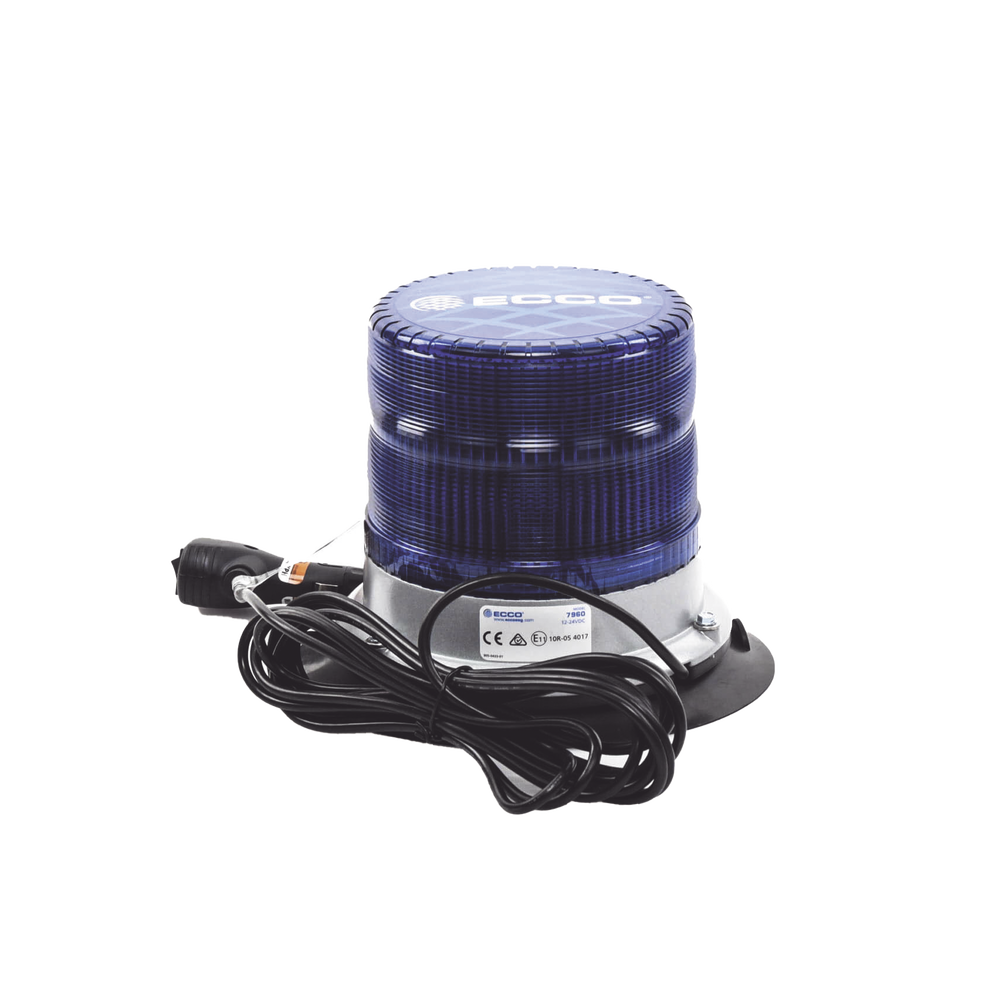 Baliza led pulso, 12-24vdc, 11 patrones de flash, montaje de imán de vacío, azul - Imagen 2