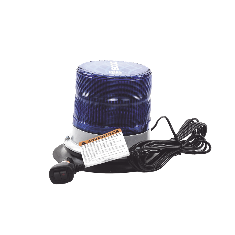 Baliza led pulso, 12-24vdc, 11 patrones de flash, montaje de imán de vacío, azul - Imagen 3