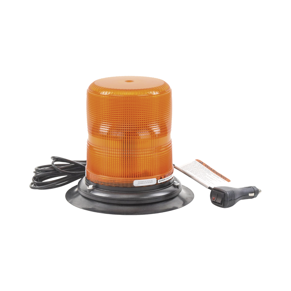 Baliza LED color ámbar con montaje magnético de succión DE 7" de altura - Imagen 2