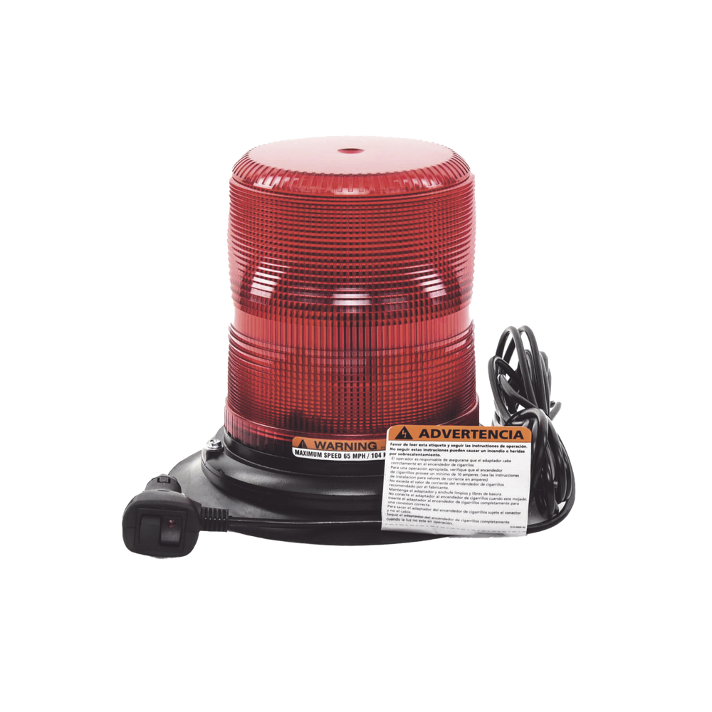 Baliza LED color rojo con montaje magnético de succión de 7" de altura - Imagen 3