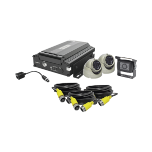 KIT DVR PARA VEHICULO / INCLUYE / CÁMARAS PARA INTERIOR / CÁMARA PARA EXTERIOR, / 2MP AHD / CABLES EXTENSORES / ADAPTADOR LAN.