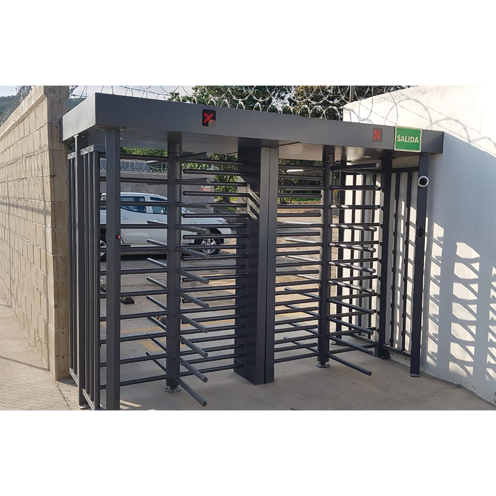Torniquete Doble / Cuerpo Completo / Interior/Exterior / 100% Acero con Pintura Gris / EJE CENTRAL de Acero Inoxidable / Acabado de Lujo / Alto Tráfico - Imagen 11
