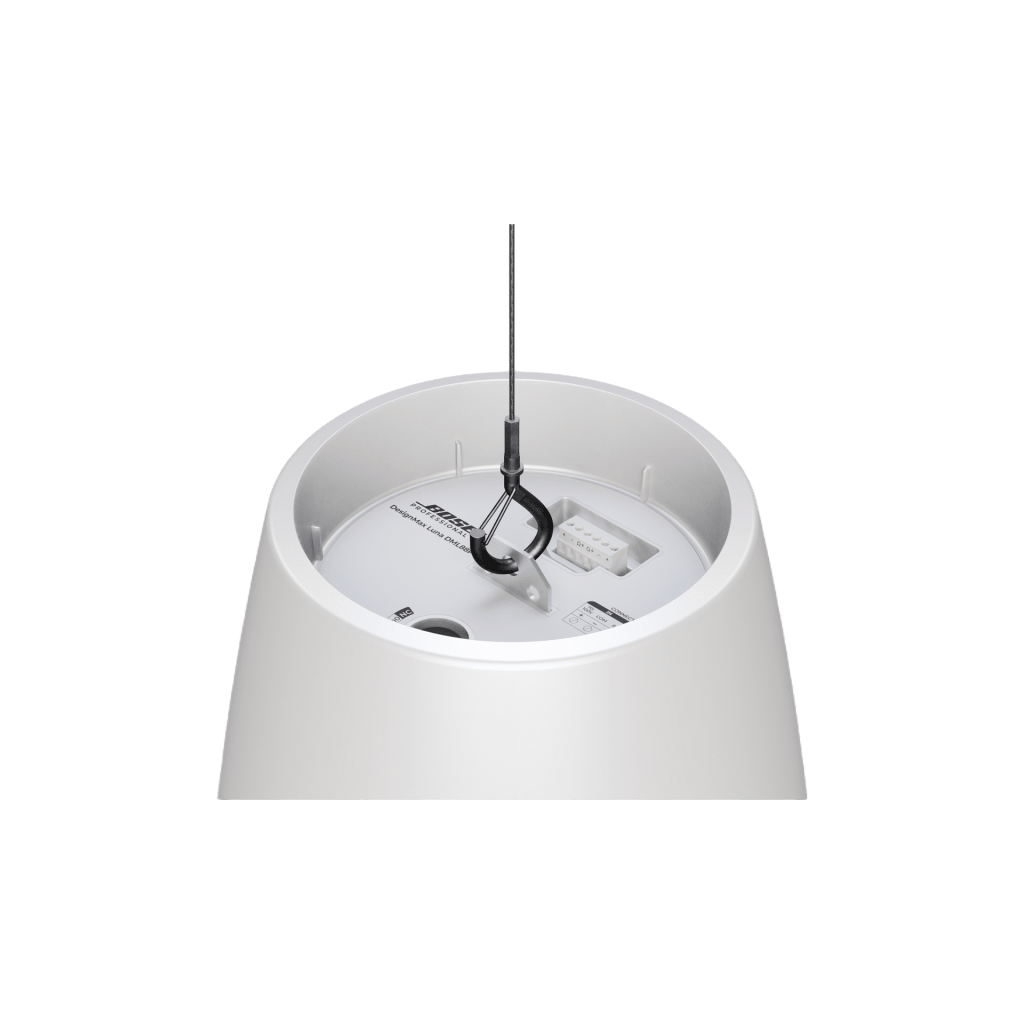 Altavoz Colgante Luna | Designmax | Sistema de Rango Extendido | Array Circular Ring Array™ 8 Drivers | Woofer 8" Integrado | Cobertura 140° | Color Blanco - Imagen 6