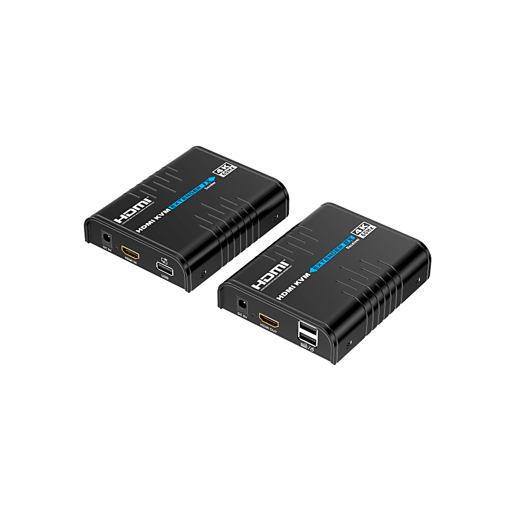 Extensor KVM HDMI 4K a 60 Hz | Transmisión hasta 120 mts con CAT6 | Resolución 4096x2160@60Hz | Ancho de Banda 18Gbps | HDCP1.4 y HDCP2.2 | Latencia 120~170ms | Conexión 1:1, 1:N, N:1, N:N - Imagen 6