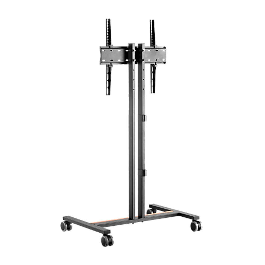 Soporte Móvil para Pantalla | Compatibilidad VESA 200x200 hasta 600x400 / Ruedas con Frenos / Ajuste de Altura y Ángulo / Soporte para TV de hasta 55 Pulgadas / Capacidad de Peso 35 kg - Imagen 2